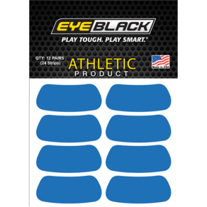 EYEBLACK 블루 컬러 아이블랙 12 pai (24개) blue 아이패치 스티커, 매트블루, 1개