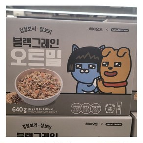 카카오프렌즈 블랙그레인 오트밀 640G, 1개