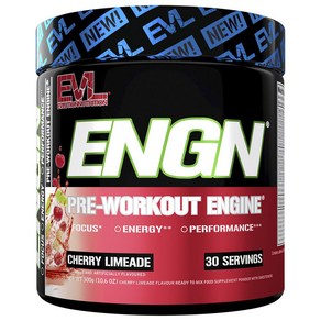 EVLUTIONNUTRITION ENGN 프리-워크아웃 엔진 체리 라임에이드 맛, 1개, 300g