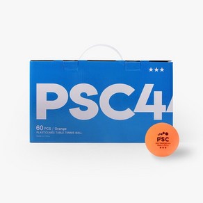 PSC 탁구공 ABS 3성 라지볼 연습구 (60입) 오렌지 /44mm 라지볼