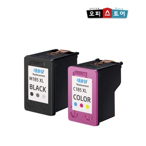 삼성 INK-M185 14.3ml INK-C185 13.3ML 재생 SL-J1680 SL-J1780W J1780DW 호환 잉크, 블랙, 1개