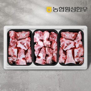 농협 [농협횡성한우] 잡뼈 3kg (국거리탕용), 1개