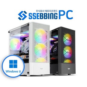 쌔삥PC 윈도우포함 고사양 조립식 컴퓨터, RAM 32G + NVME 1TB 변경, G12 (I5-13400F+RTX4060TI)