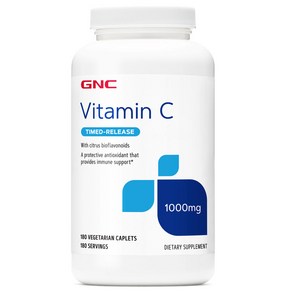 GNC 비타민 C 타임릴리즈 1000mg 180정, 1개