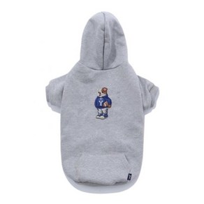 국내매장제품 예일 강아지옷 예일 애완의류 EMBROIDERY UNIVERSITY DAN DOGGY HOODIE GRAY 323953