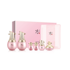 수려한 천삼 설윤 수액 130ml + 15ml + 유액 130ml + 15ml + 에센스 5ml + 크림 10ml + 마스크 세트