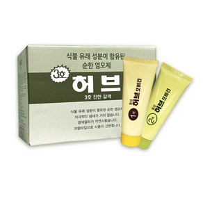 동성 허브포비건 식물 유래 성분 염모제 3호 70g (1각6세트), 진한갈색, 1개