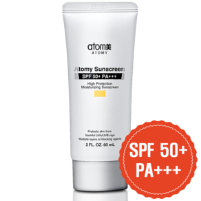 애터미 선크림 베이지 SPF50+ PA+++, 1개, 60ml