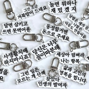 아트박스/갓샵 맞춤법 파괴 & 병맛 키링 8+8종 쓸데없는 웃긴 선물, 12. 그건 조금 거북암이