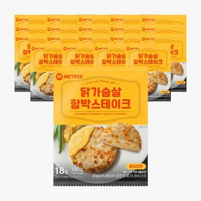 미트리 닭가슴살 함박스테이크 콘치즈맛 100g, 20개