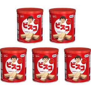 Glico 글리코 크램샌드 비스킷 5개입 6봉지 5캔, 1개