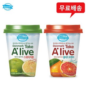 동원 덴마크 테이크 얼라이브250ml 스위티자몽6컵+블러드오렌지6컵 유산균음료, 1개, 250ml