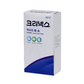 [유한킴벌리] 크리넥스®거품비누/럭셔리폼 솝/1000ml/1개/디스펜서/거품비누케이스(56712)(57242), 크리넥스 럭셔리폼솝 1000ML 1팩 56712, 1개
