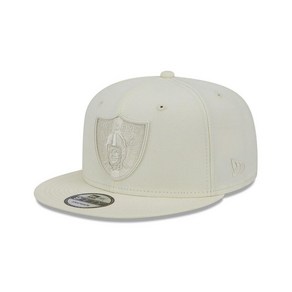 New Era 블랙 프라이데이 남성 크림 Las Vegas Raiders 컬러 팩 9FIFTY 스냅백 모자