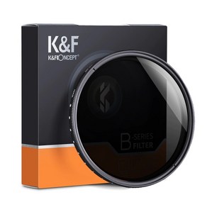 K&F CONCEPT Slim Fader ND2-ND400 가변필터 AGC Glass 46mm