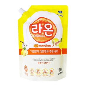 라온 주방세제 레몬 베이킹소다 980ml, 1개