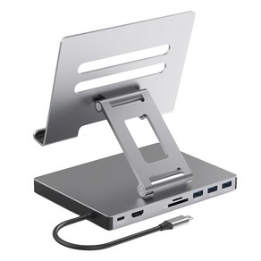 노트북 태블릿용 USB C 타입 도킹 스테이션 USB 허브 어댑터 거치대 9 in 1 2Xhdmi4K Usb3.0 5Gb Pd3.0, [01] 8 in 1, 1개