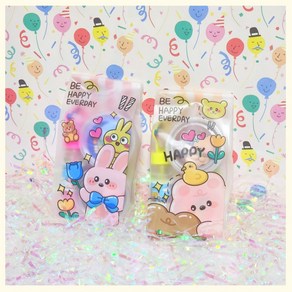 [공이네선물] 어린이집 답례품 생일선물, 키즈밴드+클레이+비눗방울+답례품스티커(증정), 1개