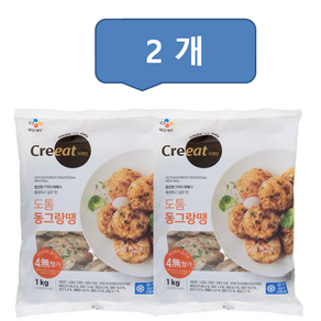 CJ크레잇 도톰 동그랑땡 1kg, 2개