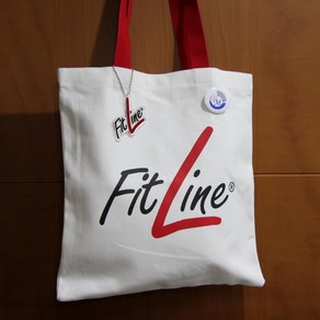 PM Fitline 로고 키링 핀버튼 고급에코백 _ 35cm x 37cm