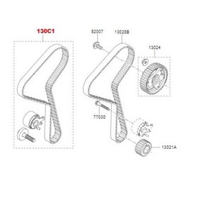 르노코리아 QM3 순정 타이밍벨트 세트 130C14613R, 1개