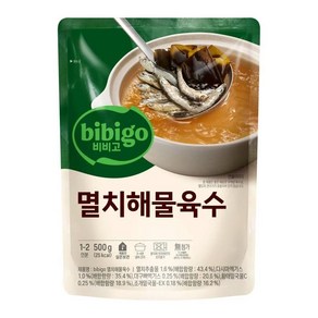 CJ 진한 감칠맛 요리완성 비비고 멸치해물육수 만능 주방필수품 500g, 1개