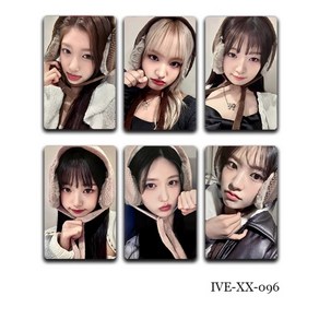 아이브 IVE Yujin Gaeul Wonyoung LIZ Rei Leeseo 굿즈 포카 6PCS 중복없음 E8480