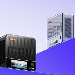 [ XC샵 ] AOOSTAR GEM12 /GEM12 PRO 미니PC AMD 7840HS 8845HS DDR5 MINIPC 데스크톱 독립형, GEM12-R9 6900HX, 표준시스템[메모리/하드디스크 X랜카드 포함]