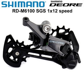 자전거변속기 SHIMANO DEORE 12V M6100 그룹 세트 SL 변속 레버 RD SGS 후방 변속기 12 단 산악 자전거 시프터 MTB, [01] SL-M6100 window, 1개