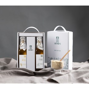 [청년미곡 프리미엄] 100% 국산 저온압착 햇참기름 +들기름 선물세트 250ml 답례품 명절선물 부모님선물 [원산지:국산(전라북도 남원시)], 1세트