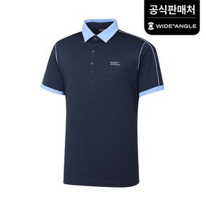 [와이드앵글 공식] [골프] 남성 CO 티핑 폴로 티셔츠 M WMM24278N4