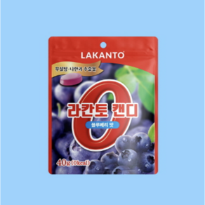 라칸토 캔디 제로 칼로리 블루베리맛, 40g, 5개