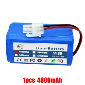 I 로봇 진공 청소기용 정품 리튬 배터리 INR18650 M26-4S1P 14.8V 2600mah A4 V7 플러스, 1개, 1개입