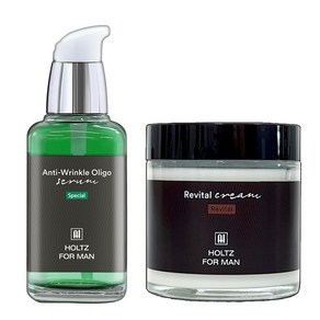 홀츠포맨 초강력 주름개선 탄력 2종 세트 올리고 세럼 리바이탈 크림, 1개, 올리고세럼60ml+리바이탈크림100ml