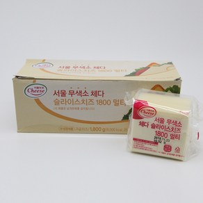 서울 냉장 무색소 체다치즈 25매 x 4입 1.8kg, 1개