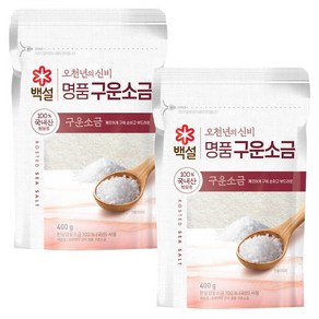 백설 오천년의신비 명품구운소금, 400g, 2개