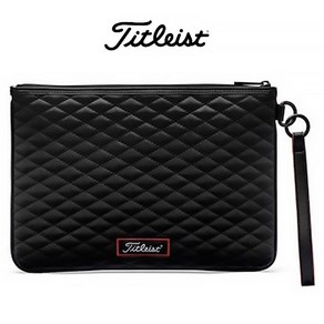 [아쿠쉬네트코리아] 타이틀리스트 젯 블랙 클러치 [TA20JBCK-006], Black/Black/Red, Black/Black/Red
