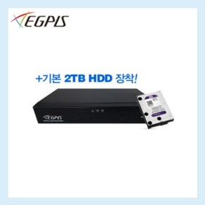 이지피스 QHDVR-4108QS 265+2TB HDD 400만 8채널녹화기 CCTV DVR, 1개