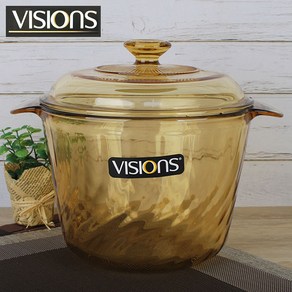 VISIONS 웨이브비젼-3.5L(깊은형) 튤립내열냄비 비전유리냄비 국솥 중곰솥 오븐냄비, 1개