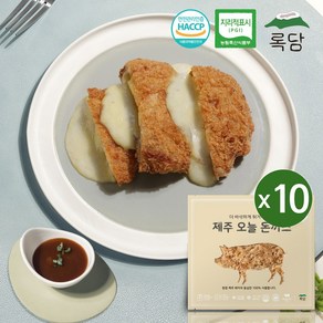 록담 제주 돼지 치즈 돈까스 10팩 + 감귤소스 10개, 120g