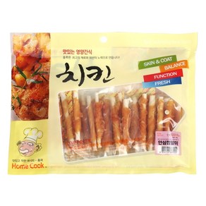 홈쿡 강아지 간식 400g, 5개, 안심껌말이