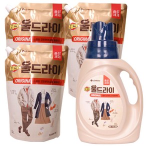 울드라이 오리지널 [용기]1.5L+[리필]1.3L 수량별 구성, 1세트, 5.4L