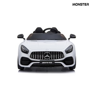 몬스터토이즈 벤츠 AMG GT 2인승 유아 전동자동차, 화이트, 1개