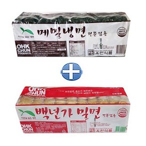 옥천 메밀냉면2kg + 밀면2kg (냉면사리20인분) 업소용냉면, 2개, 2kg