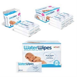 워터와입스 아기물티슈 60매 4팩 & 9팩 &12팩 3종 택1 / WateWipes Baby wipes, 4개, 60개