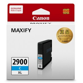 캐논 MAXIFY 잉크 PGI-2900XL C 대용량, Cyan, 1개