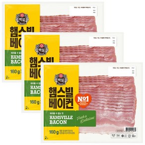 CJ 햄스빌베이컨160g, 160g, 3개