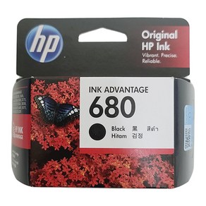 HP No.680 정품잉크, F6V27AA 검정, 1개