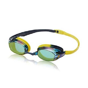 스피도 뱅퀴셔EV 남녀공용 물안경, Mioed Navy Yellow/Ambe/Gol, Mioed Navy Yellow, 1개