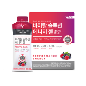 VSOL 바이탈솔루션 에너지젤 아르기닌 부스트 1박스 / 10포, 400g, 1개